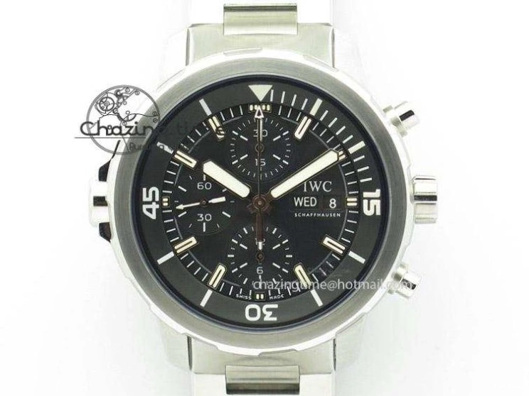 MIROTIME 0710 BestValue Mark XVIII IW328101 Black Ceramic M+F 1:1 Best Edition Blue Dial on Blue Nylon Strap A 7058